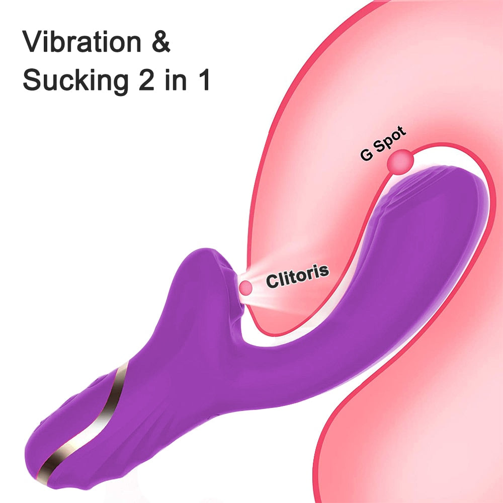 2 in 1 20 Modes Sucking Vibrator