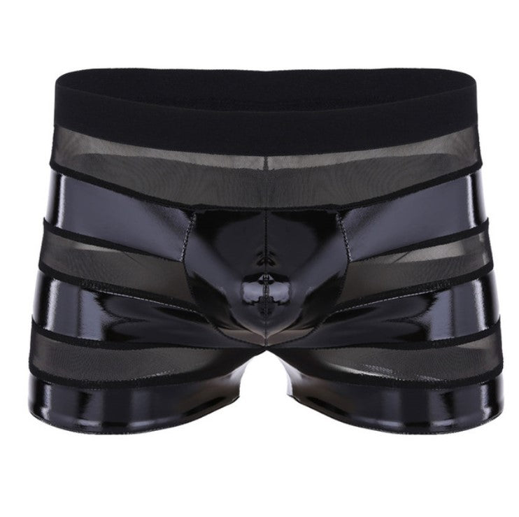 Men's BDSM Transparent Striped Erotic Panties