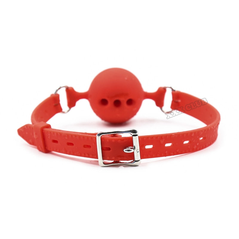 Safe and Comfortable Soft Silicone Mouth Ball with Breathing Holes