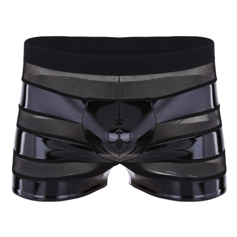 Men's BDSM Transparent Striped Erotic Panties