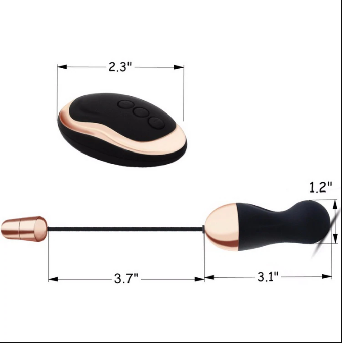 Remote Control Rechargeable Silicone Egg Vibrator