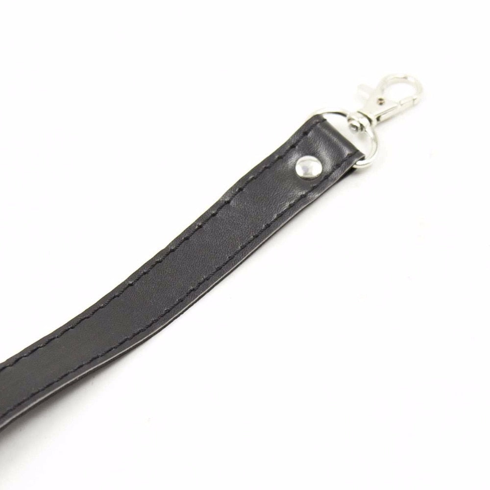 Exquisite Leather Collar with Leash