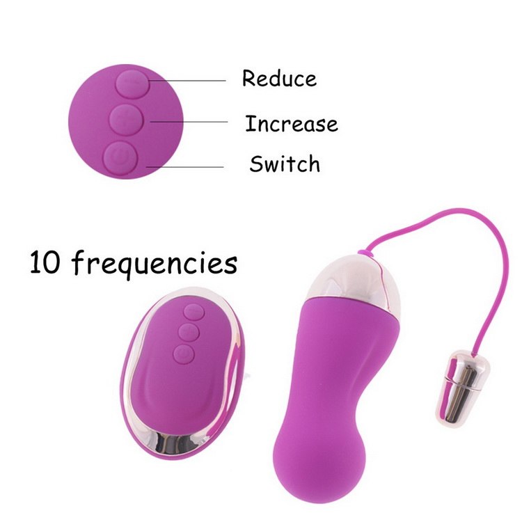 Remote Control Rechargeable Silicone Egg Vibrator