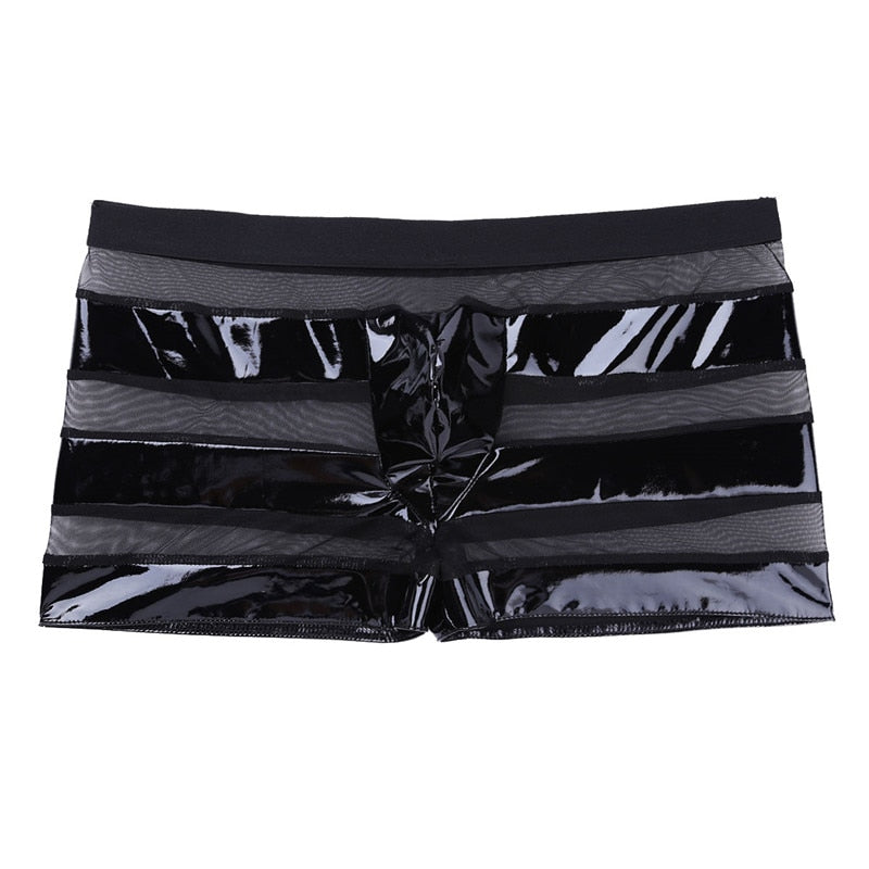 Men's BDSM Transparent Striped Erotic Panties
